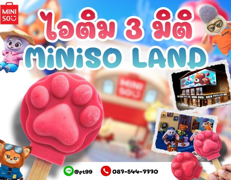 ไอติม3มิติ อุ้งเท้า MINISO 10 ไอติม3มิติ อุ้งเท้า MINISO 10