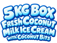 Glossy 3D Coconut Ice Cream